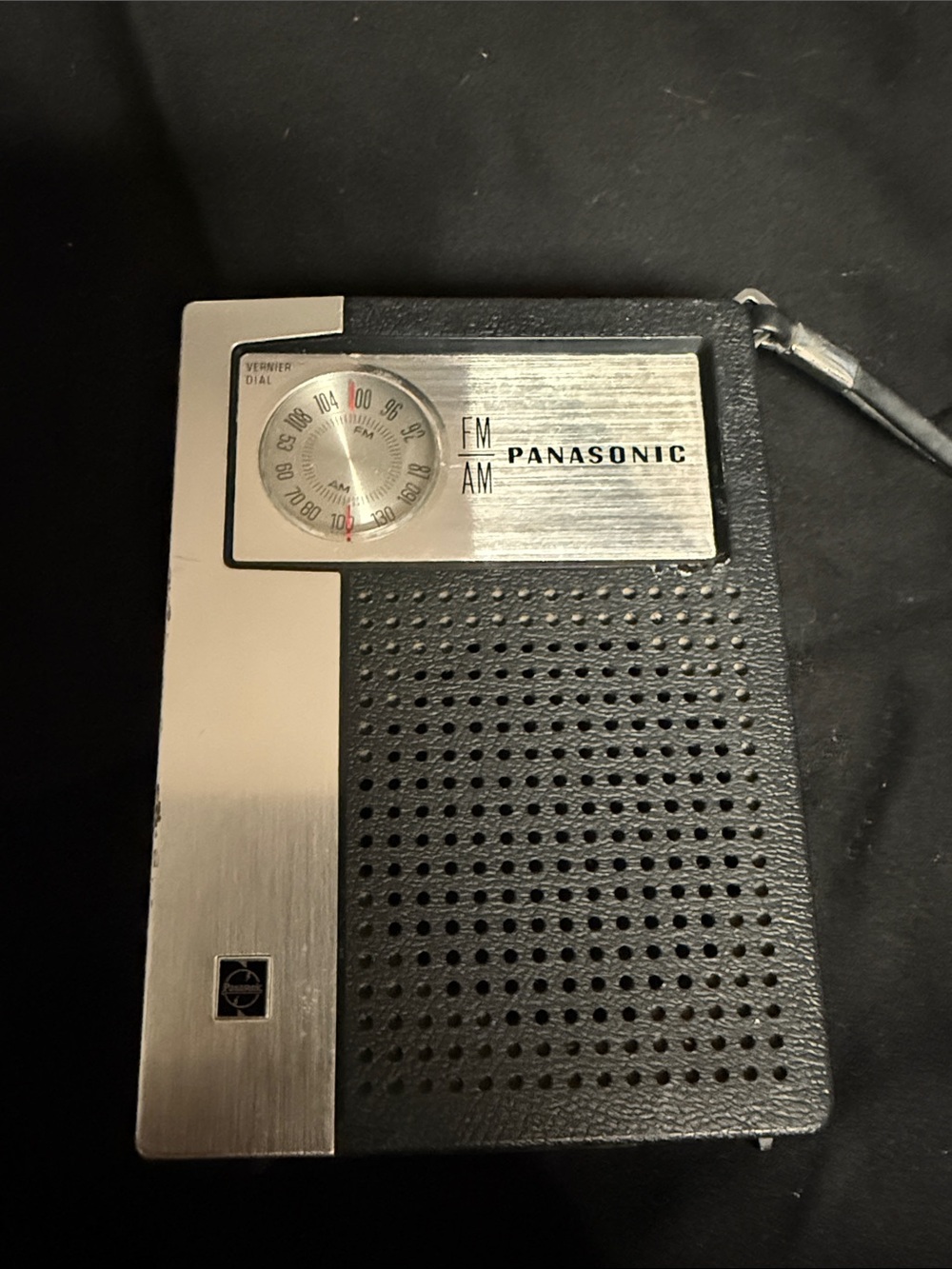 Panasonic AM/FM Portable Radio in Black and Silver
